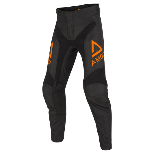 AMOQ Ascent V2 pantalón de cross negro-naranja