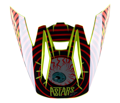 Alpinestars S-M5 Solar Flare Vizier – Zwart rood fluo geel fluo g
