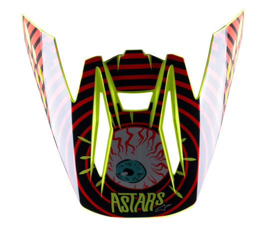 Alpinestars S-M5 Solar Flare Vizier – Zwart rood fluo geel fluo g