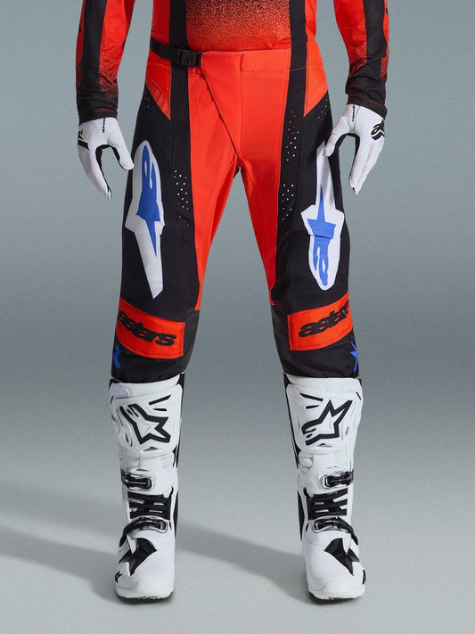 Alpinestars Techstar Knif Broek 2026 – Oranje zwart ucla blauw