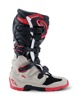 Alpinestars Tech 7 Enduro Stiefel 2026 – Schwarz hellgrau leuchtrot