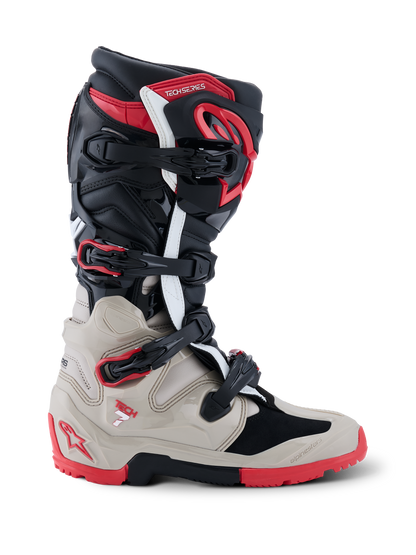 Alpinestars Tech 7 Enduro Laarzen 2026 – Zwart licht grijs bright rood