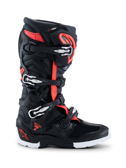 Alpinestars Tech 7 Enduro Drystar® Laarzen 2026 – Zwart rood fluo wit