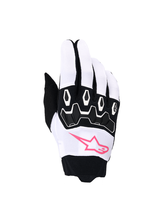 Alpinestars Stella Full Bore V2 Handschoenen 2026 – Wit roze fluo zwart