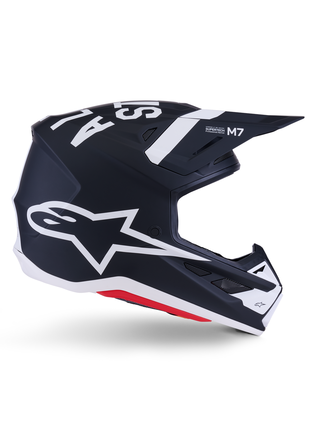 Alpinestars S-M7 Dasher Helm ECE 22.06 – Zwart wit mat