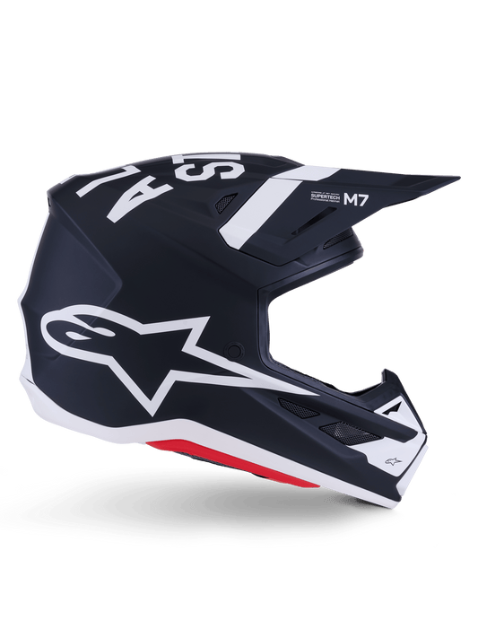 Alpinestars S-M7 Dasher Helm ECE 22.06 – Zwart wit mat