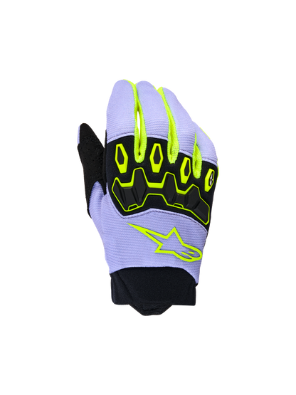 Alpinestars Jeugd & Kinder Full Bore V2 Handschoenen – Paars geel fluo