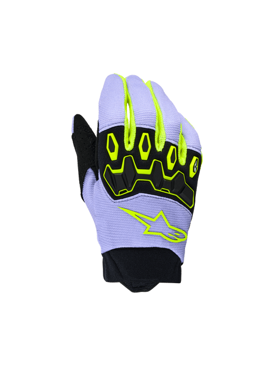 Alpinestars Jeugd & Kinder Full Bore V2 Handschoenen – Paars geel fluo