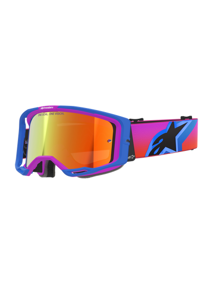 Alpinestars Vision 8 Corp Crossbril – Ucla blauw paars orng spiegel rood