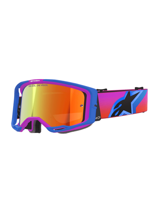 Alpinestars Vision 8 Corp Crossbril – Ucla blauw paars orng spiegel rood