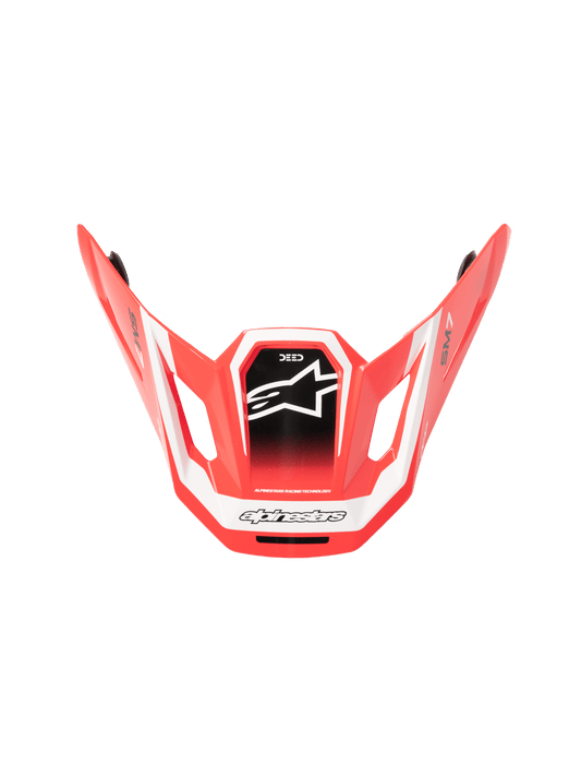 Alpinestars S-M7 Deed Vizier – Rood zwart wit glans