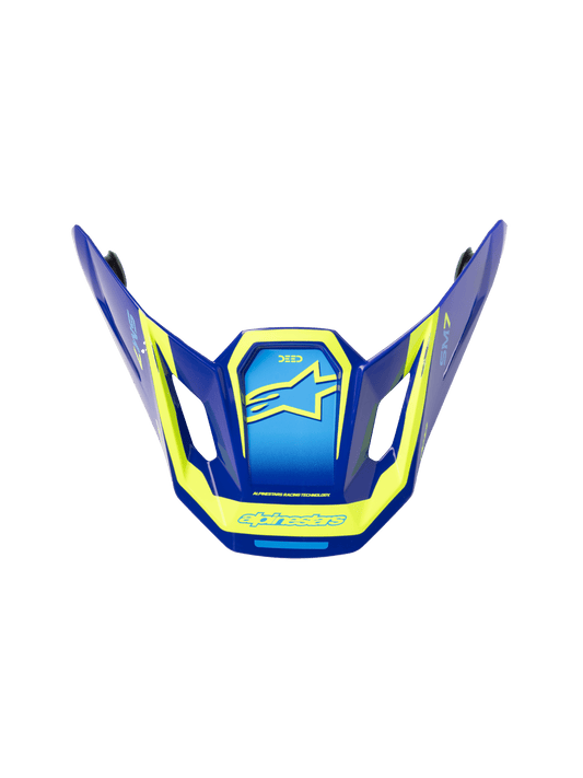 Alpinestars S-M7 Deed Vizier – Blauw geel fluo glans