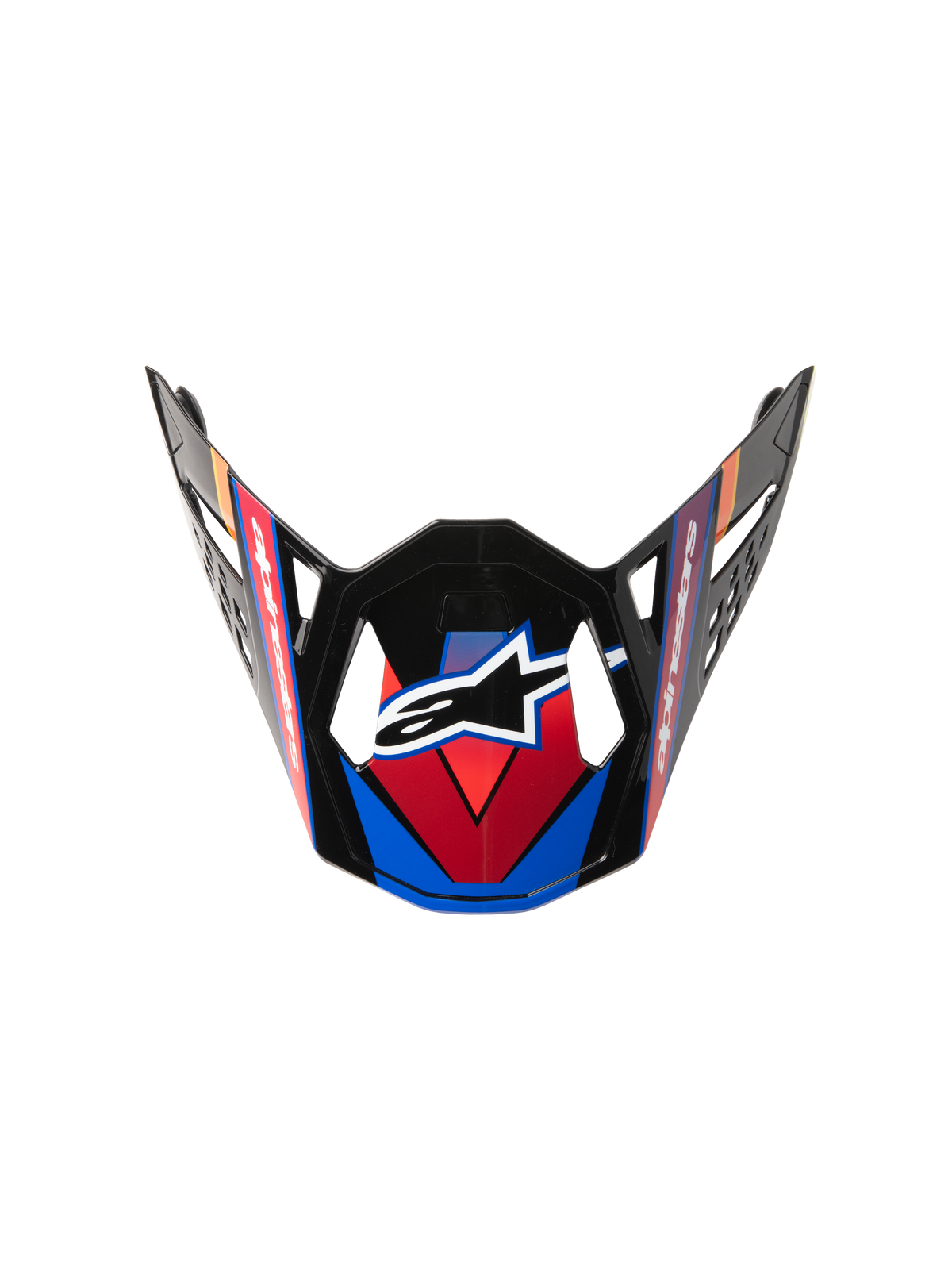 Alpinestars Supertech M10 Era Vizier – Blauw rood geel fluo glans