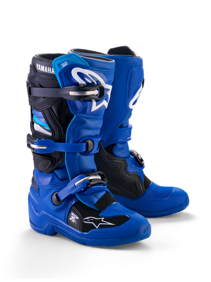 Alpinestars Yamaha Tech 7S-laarzen – Blauw zwart wit
