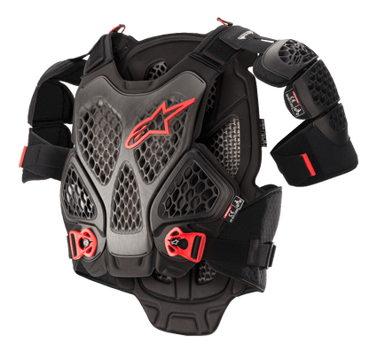 Alpinestars A-6 Borstbeschermer – Zwart antraciet rood