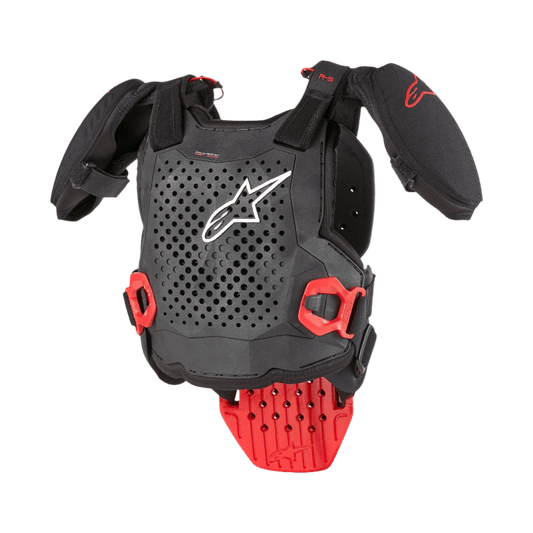 Alpinestars Jeugd A-5 S Borstbeschermer – Zwart wit rood