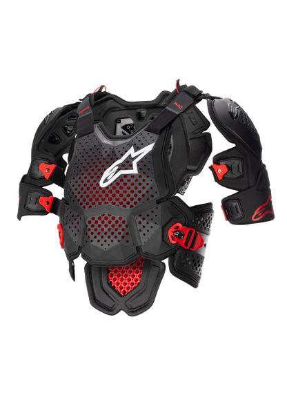 Alpinestars A-10 V2 Volledige Borstbeschermer – Antraciet zwart rood