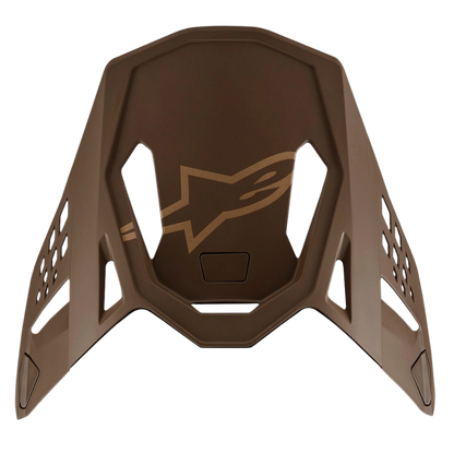 Alpinestars Supertech M10 Squad Beperkte Oplage Vizier 2023 – Donkerbruin kangoeroe goud