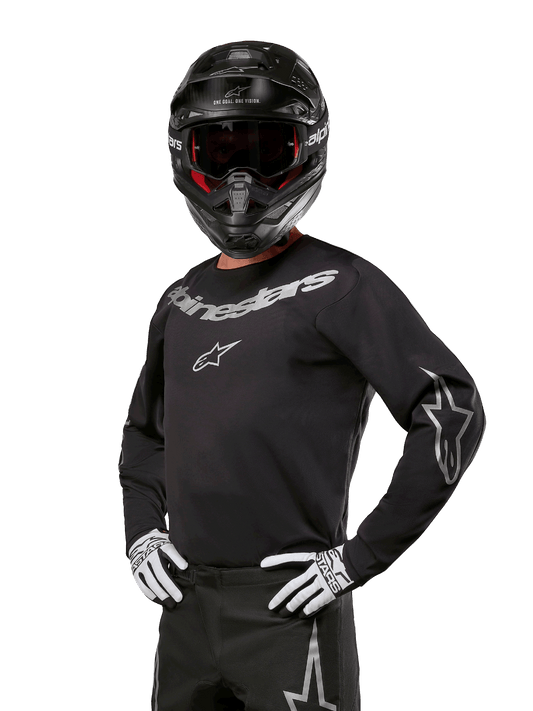 Alpinestars Fluid Graphite Jersey 2024 – Zwart zilver