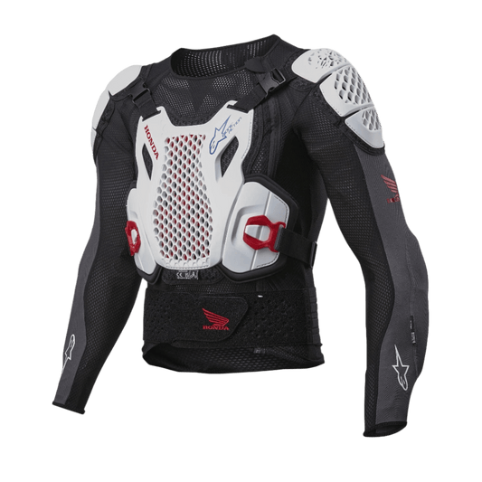 Alpinestars Honda Bionic Plus V2 Beschermjas – Zwart wit blauw helder rood
