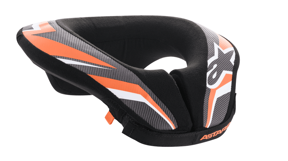 Alpinestars Jeugd Sequence Nekbrace – Zwart antraciet oranje