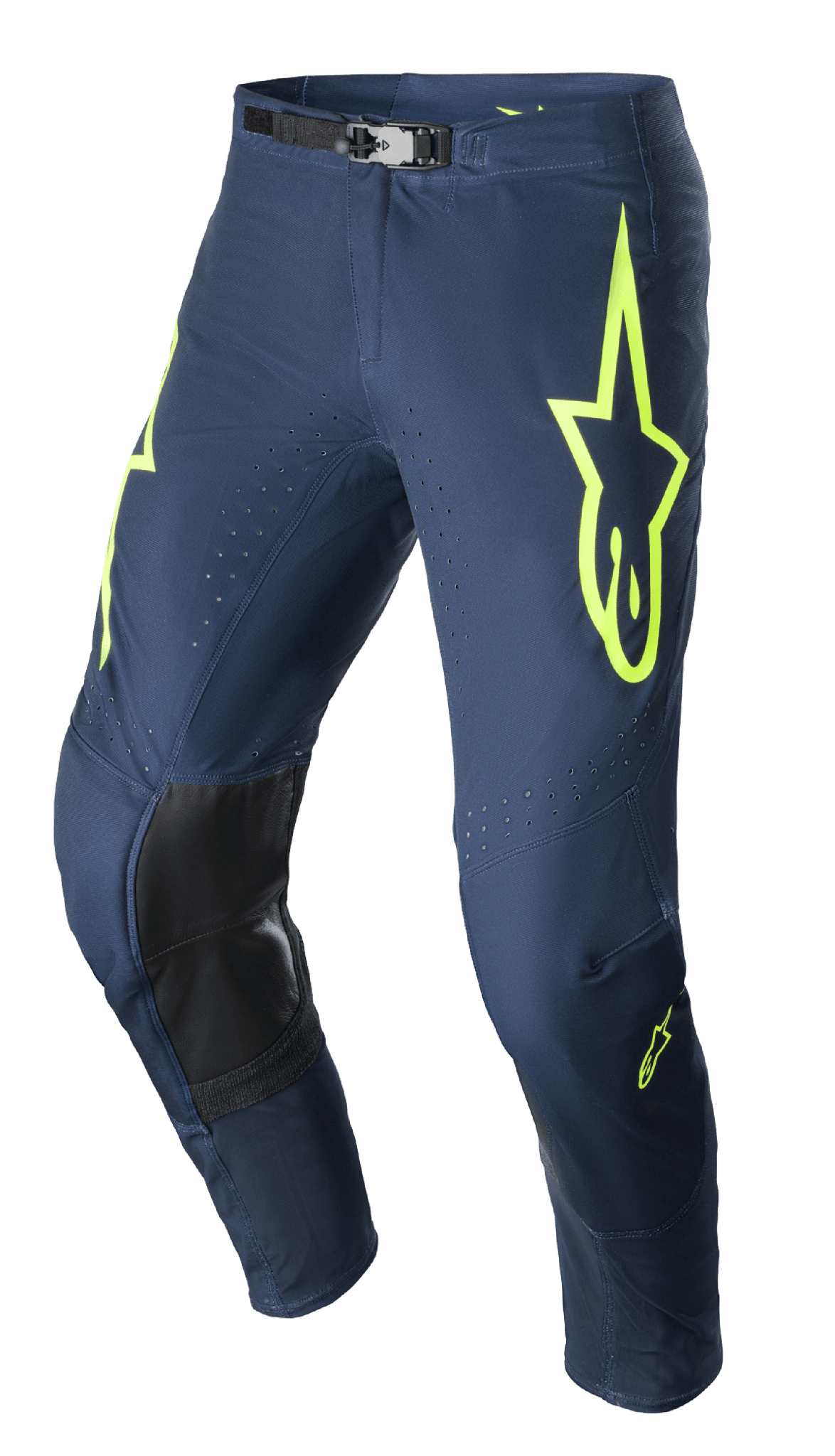 Alpinestars Supertech Bruin Broek 2023 – Nacht marine geel fluo - MxProStoreParts