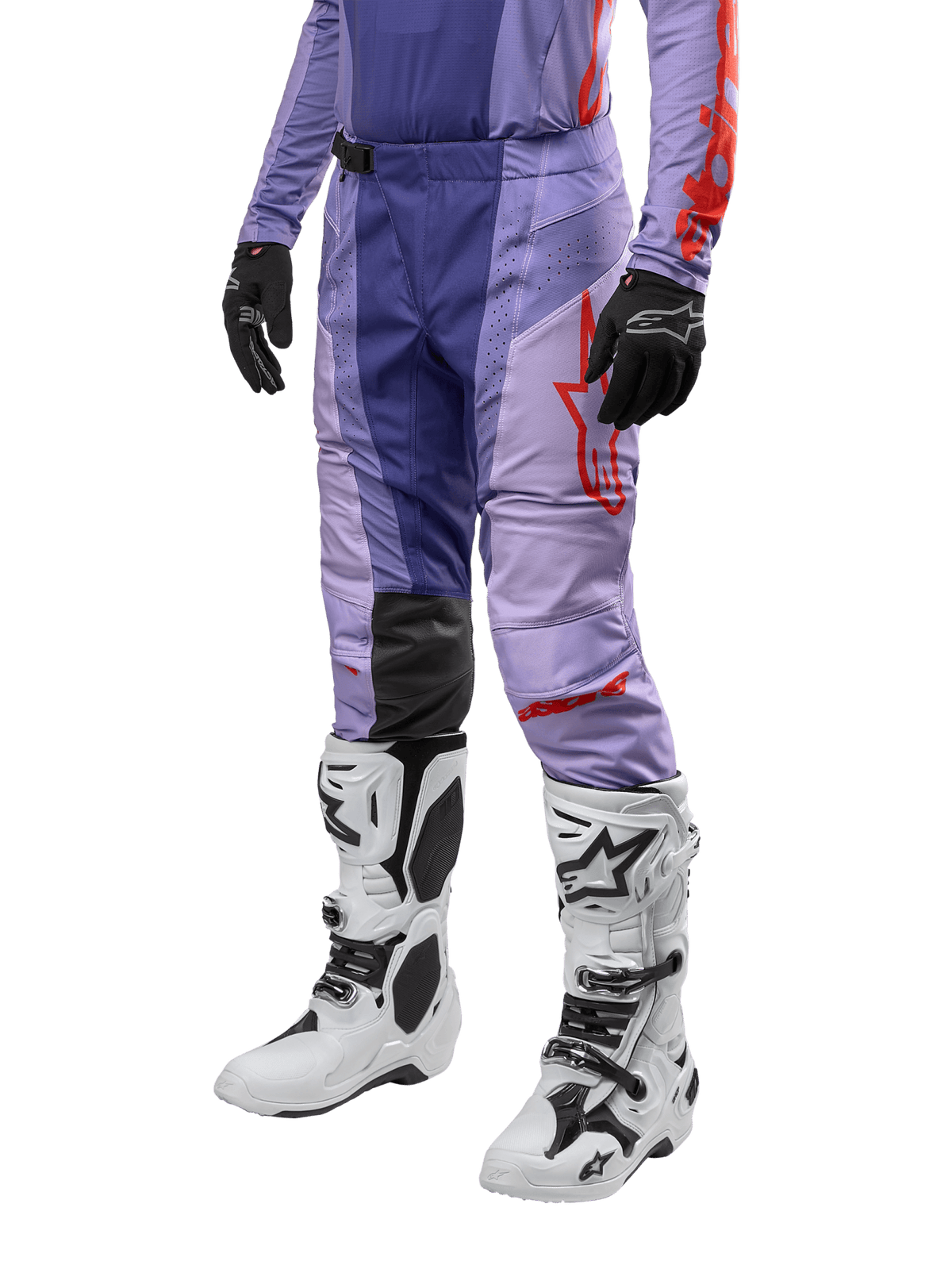 Alpinestars 2024 Techstar Ocuri Broek – Paars hot oranje - MxProStoreParts