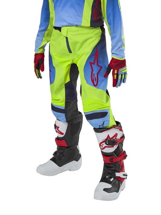 Alpinestars Jeugd Racer Hoen Broek 2024 – Geel fluoblauw nacht marine