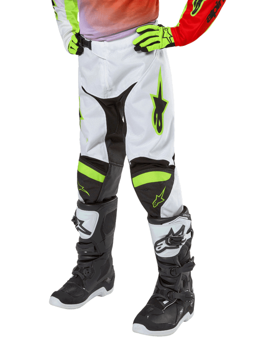 Alpinestars Jeugd Racer Lucent Broek 2024 – Wit neon rood geel fluo