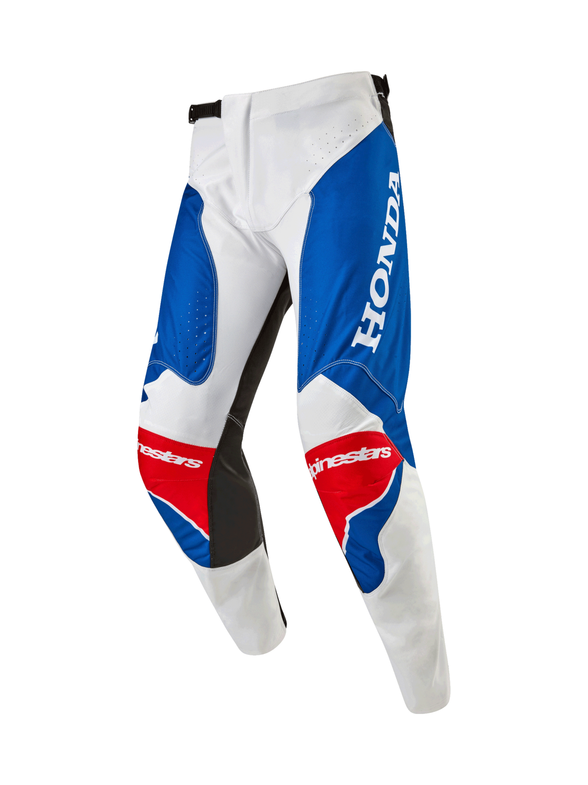 Alpinestars Honda Racer Iconic Broek – Wit helderblauw helderrood