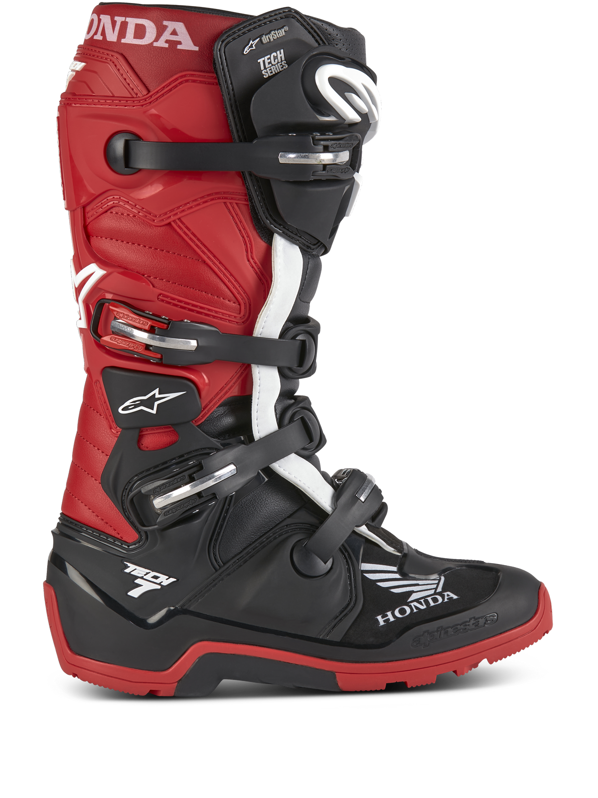 Alpinestars Honda Tech 7 Enduro Drystar® Laarzen – Zwart helder rood