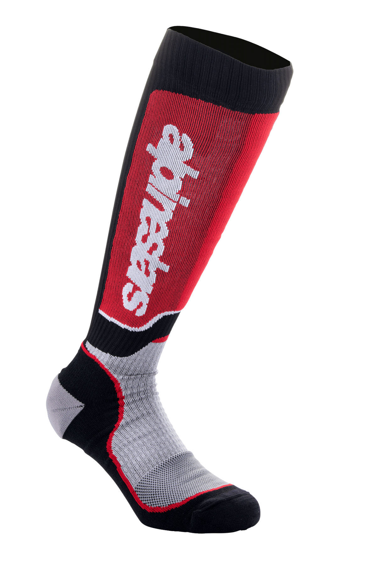 Alpinestars MX Plus Sokken – Zwart grijs rood