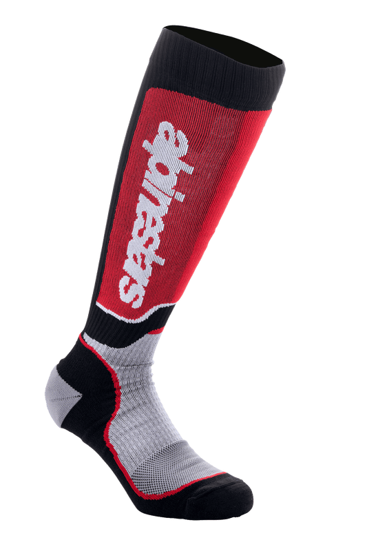 Alpinestars MX Plus Sokken – Zwart grijs rood