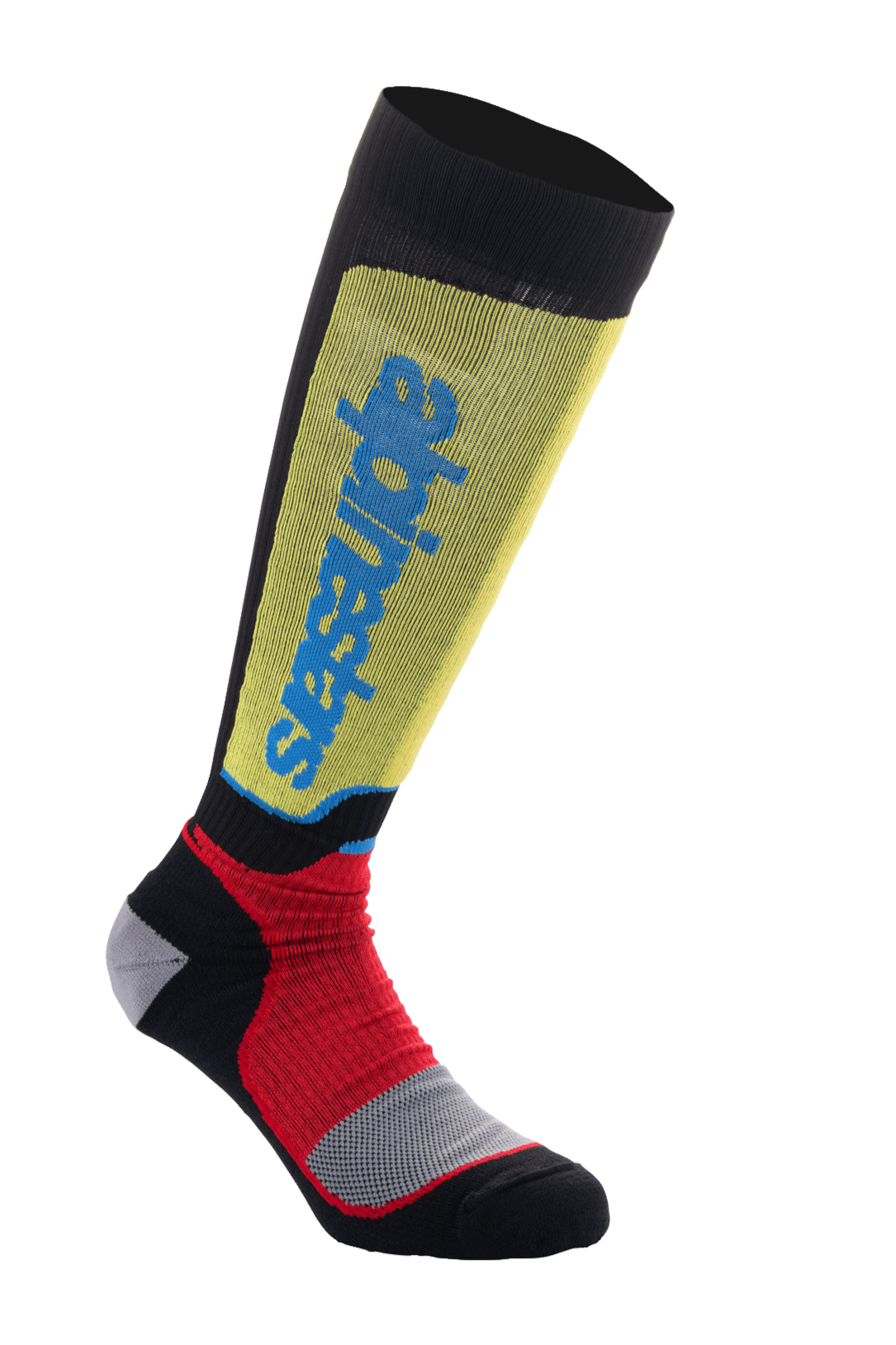 Alpinestars MX Plus Sokken – Zwart rood lichtblauw