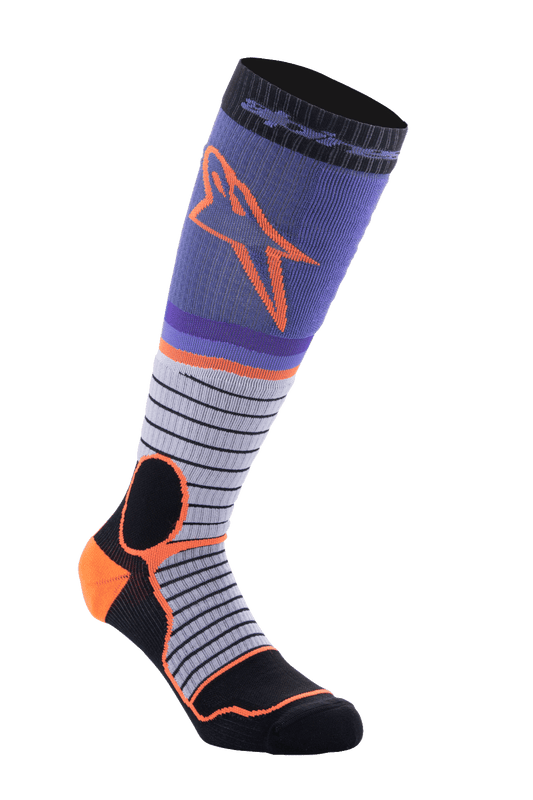 Alpinestars MX Pro Sokken V2 – Zwart grijs purper