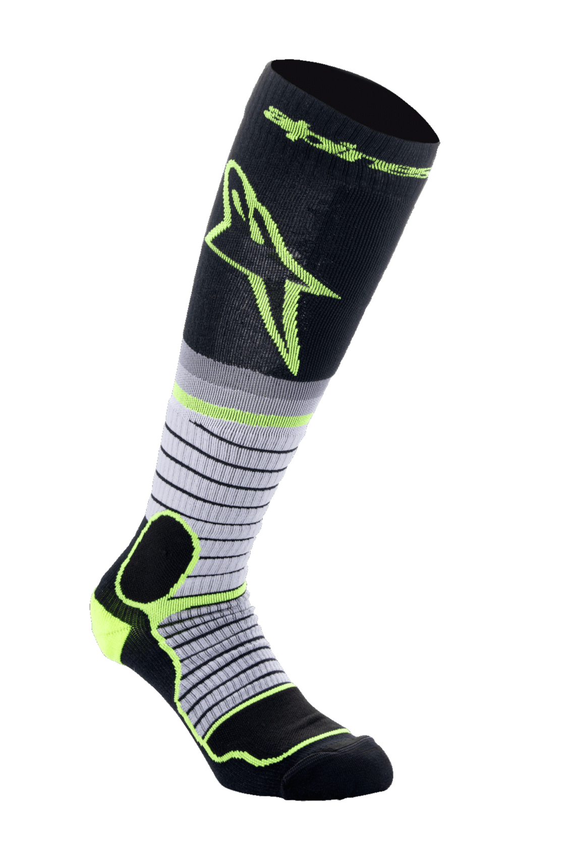 Alpinestars MX Pro Sokken V2 – Zwart grijs geel fluo