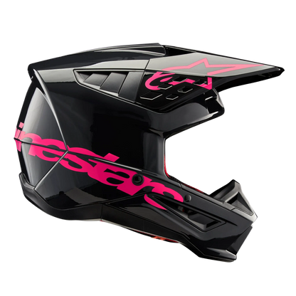 Alpinestars S-M5 Corp Helm ECE 22.06 – Zwart diva roze glanzend