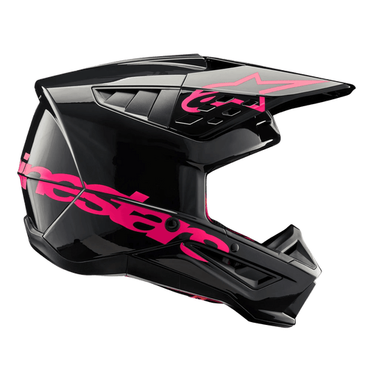 Alpinestars S-M5 Corp Helm ECE 22.06 – Zwart diva roze glanzend