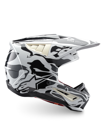 Alpinestars S-M5 Mineral ECE 22.06 Helm – Koel grijs donkergrijs glanzend