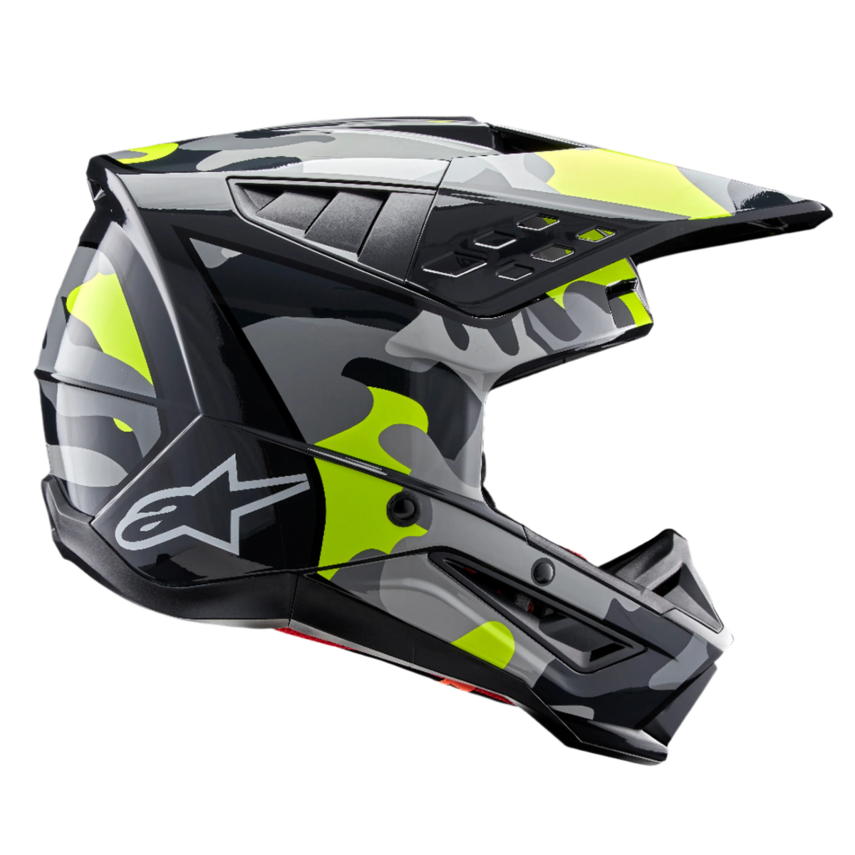 Alpinestars S-M5 Rover 2 Helm ECE 22.06 – Donkergrijs geel fluo glans