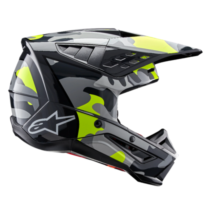 Alpinestars S-M5 Rover 2 Helm ECE 22.06 – Donkergrijs geel fluo glans