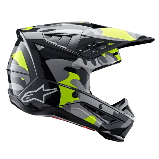 Alpinestars S-M5 Rover 2 Helm ECE 22.06 – Donkergrijs geel fluo glans