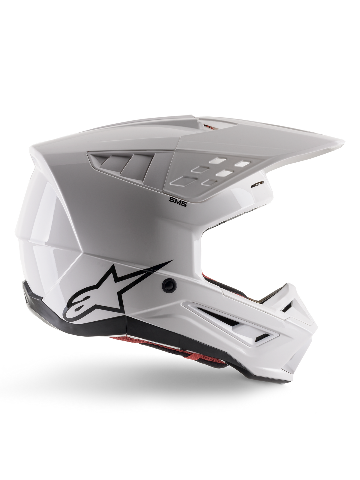 Alpinestars S-M5 Solid Helm ECE 22.06 – Wit glanzend