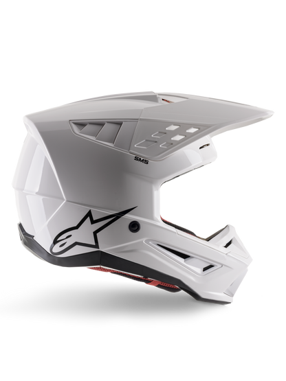 Alpinestars S-M5 Solid Helm ECE 22.06 – Wit glanzend