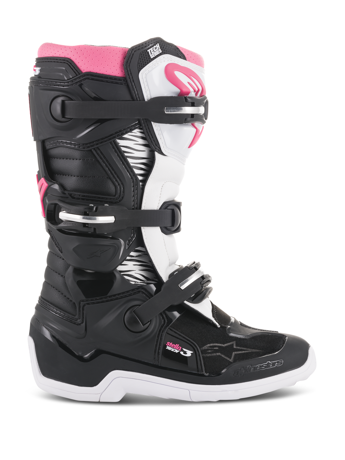Alpinestars Stella Tech 3 Laarzen – Zwart wit roze