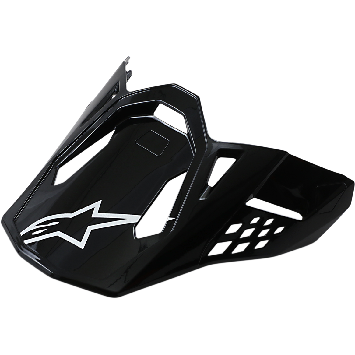 Alpinestars Supertech M10/M8 Vizier – Zwart glanzend