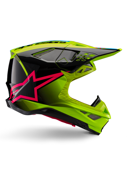Alpinestars Supertech M10 Unite Helm ECE 22.06 – Geel fluo zwart diva roze gl