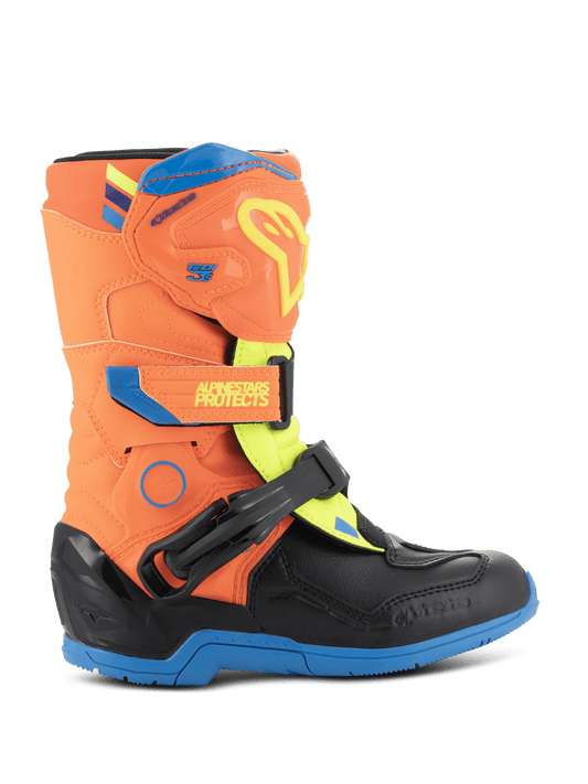 Alpinestars Kinder Tech 3S Laarzen – Oranje fluo email blauw geel fluo