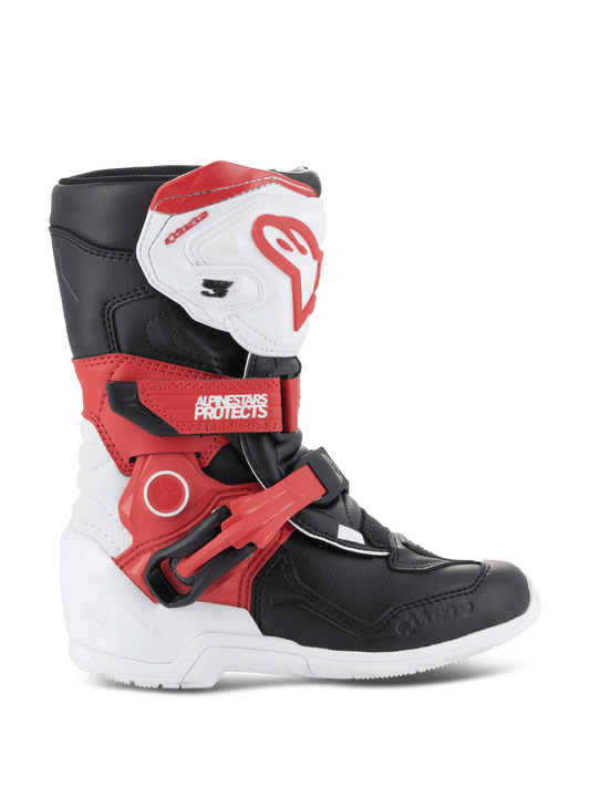 Alpinestars Kinder Tech 3S Laarzen – Wit zwart helder rood