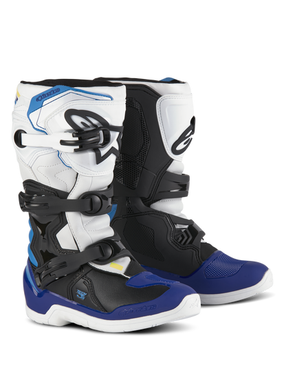 Alpinestars Jeugd Tech 3S Laarzen – Wit zwart email blauw